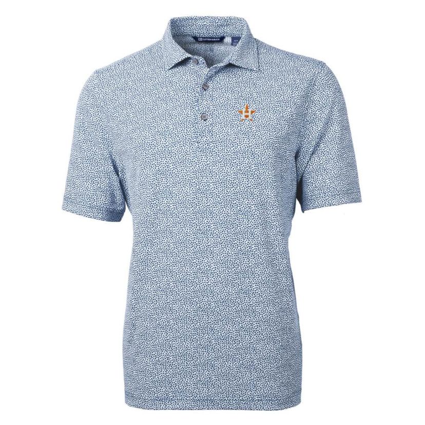 MLB Houston Astros Virtue Eco Pique Botanical Print Recycled Polo