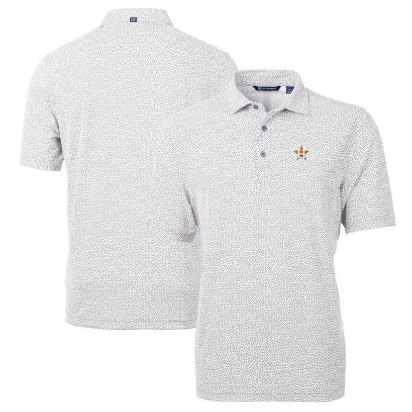 MLB Houston Astros Virtue Eco Pique Botanical Print Recycled Polo