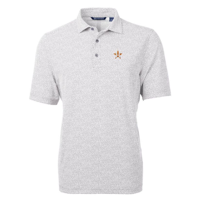 MLB Houston Astros Virtue Eco Pique Botanical Print Recycled Polo