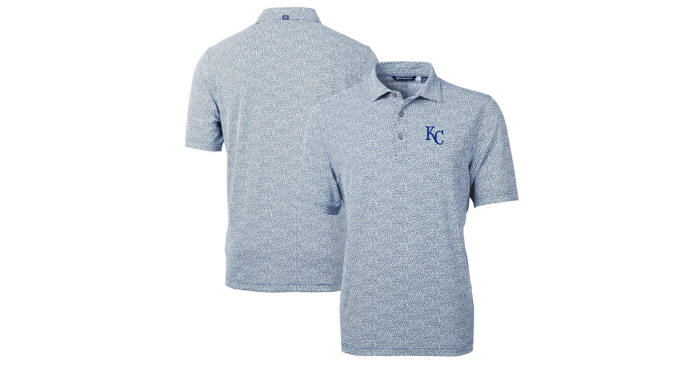 MLB Kansas City Royals Virtue Eco Pique Botanical Print Recycled Polo