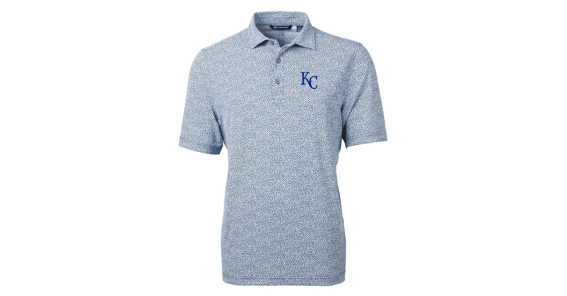 MLB Kansas City Royals Virtue Eco Pique Botanical Print Recycled Polo
