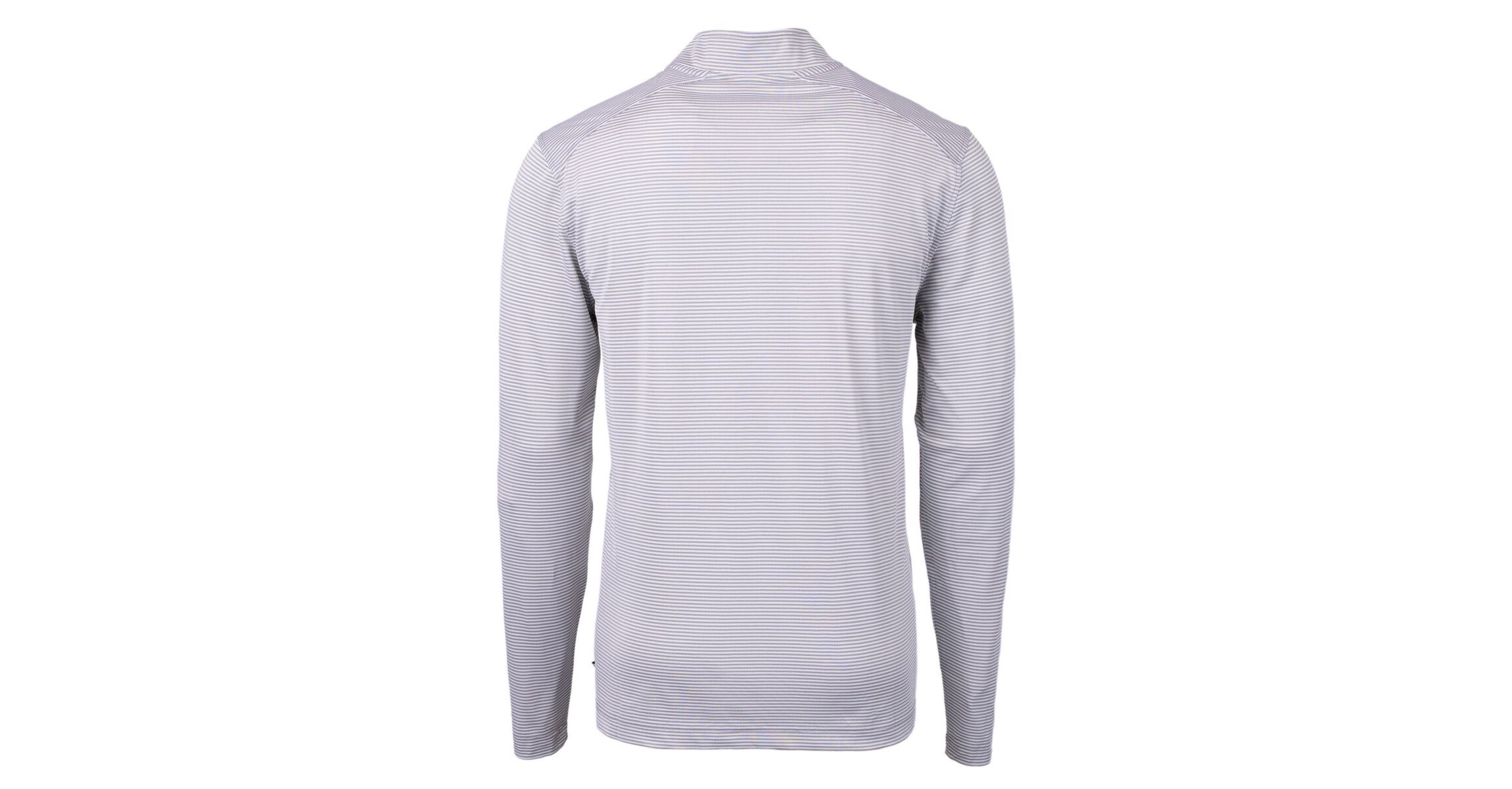 MLB Milwaukee Brewers Virtue Eco Pique Micro Stripe Recycled Quarter-Zip Pullover Top