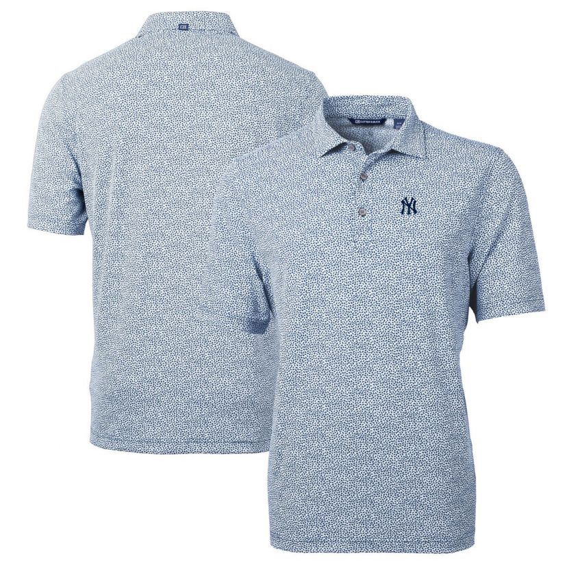 MLB New York Yankees Virtue Eco Pique Botanical Print Recycled Polo