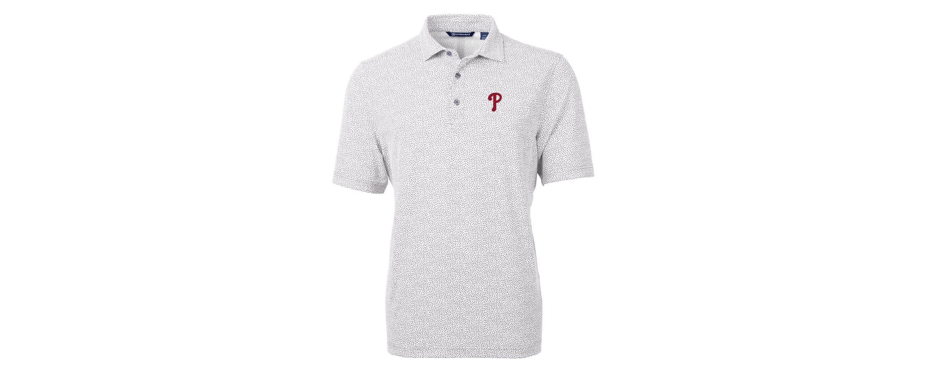 MLB Philadelphia Phillies Virtue Eco Pique Botanical Print Recycled Polo