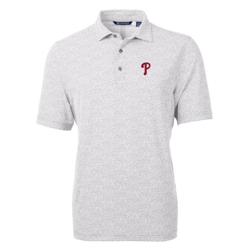MLB Philadelphia Phillies Virtue Eco Pique Botanical Print Recycled Polo
