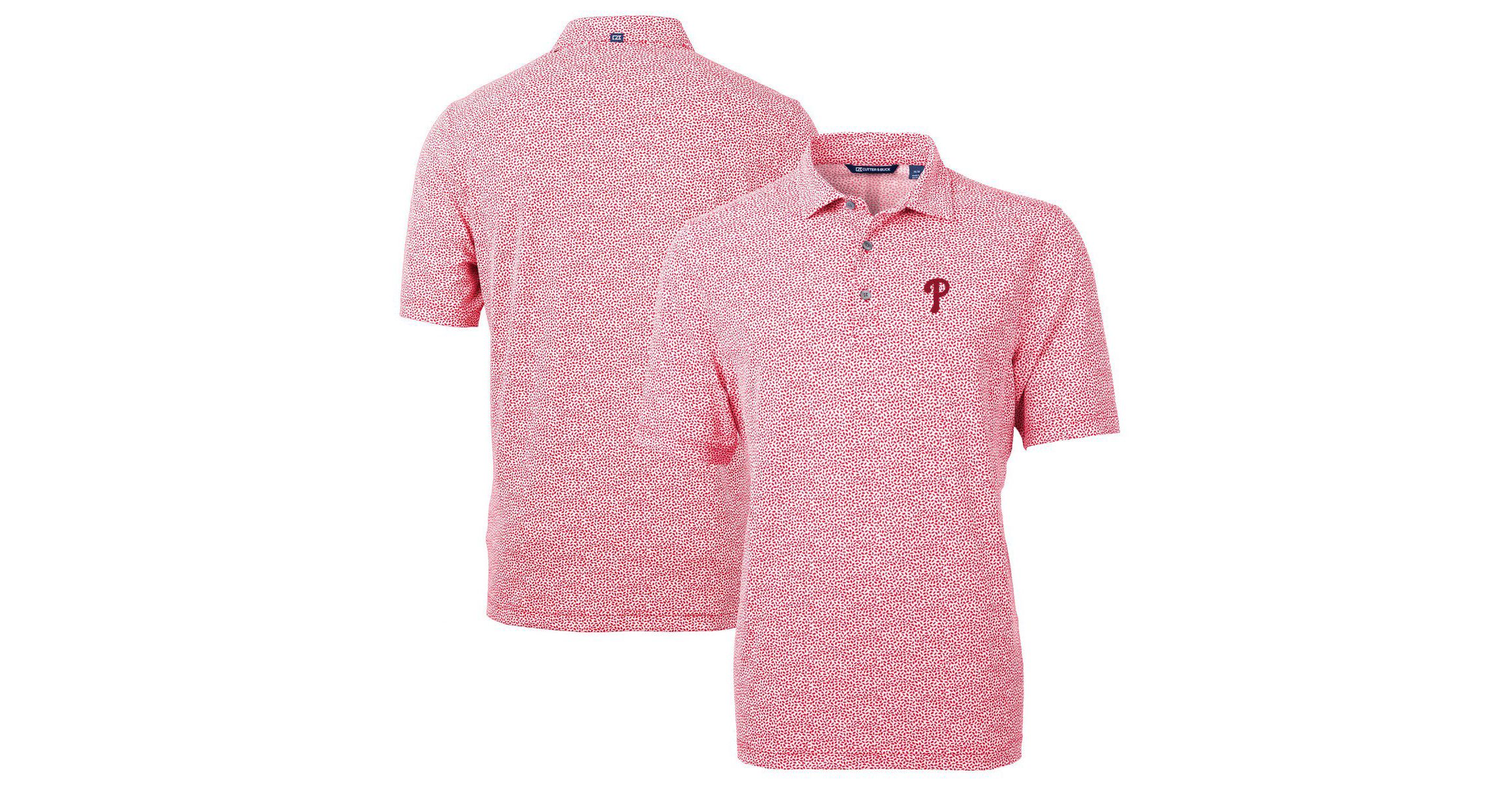 MLB Philadelphia Phillies Virtue Eco Pique Botanical Print Recycled Polo