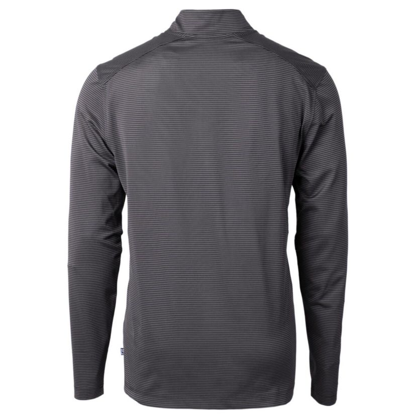 MLB Pittsburgh Pirates Virtue Eco Pique Micro Stripe Recycled Quarter-Zip Pullover Top