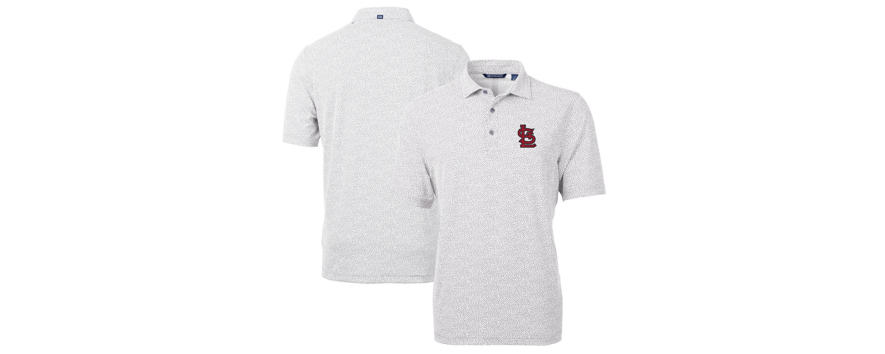 MLB St. Louis Cardinals Virtue Eco Pique Botanical Print Recycled Polo