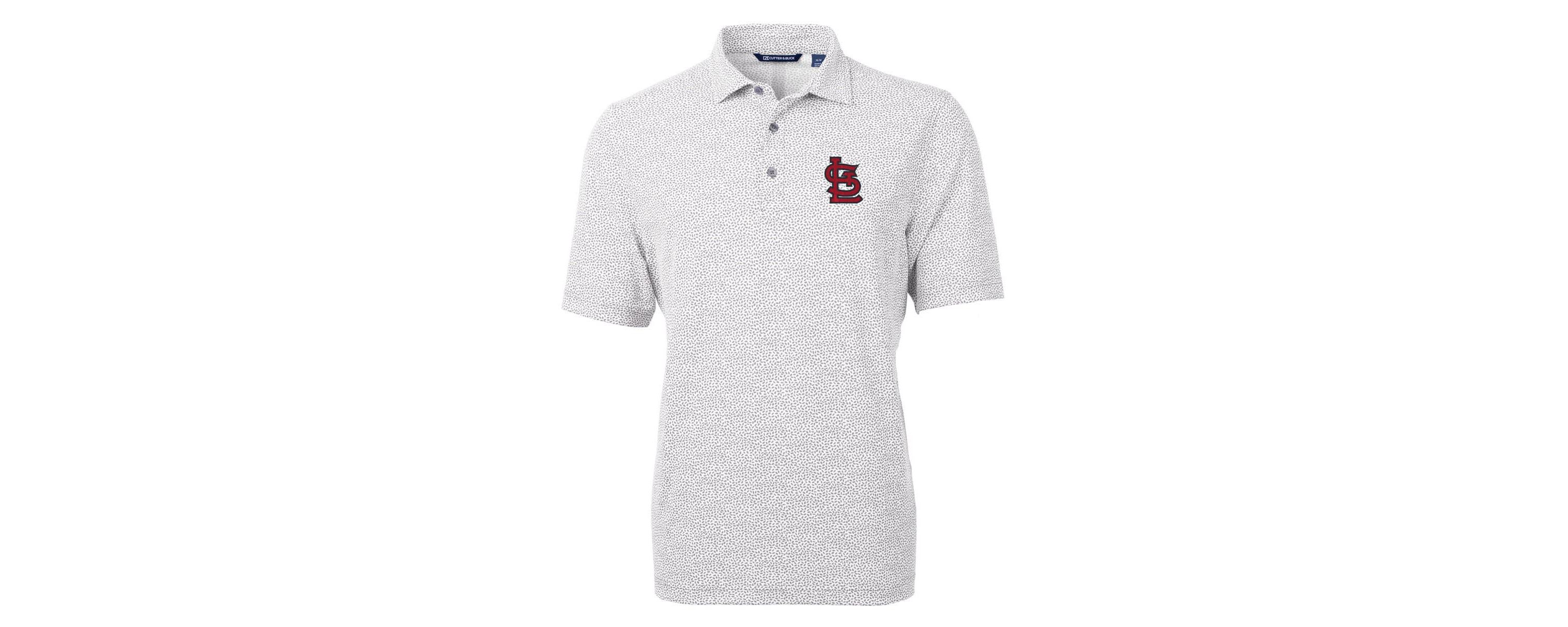 MLB St. Louis Cardinals Virtue Eco Pique Botanical Print Recycled Polo