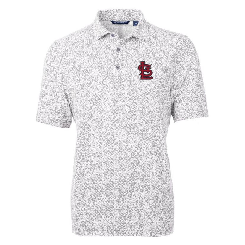 MLB St. Louis Cardinals Virtue Eco Pique Botanical Print Recycled Polo