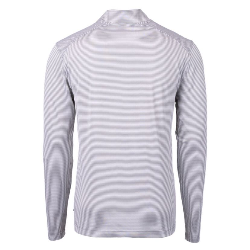 MLB Texas Rangers Virtue Eco Pique Micro Stripe Recycled Quarter-Zip Pullover Top