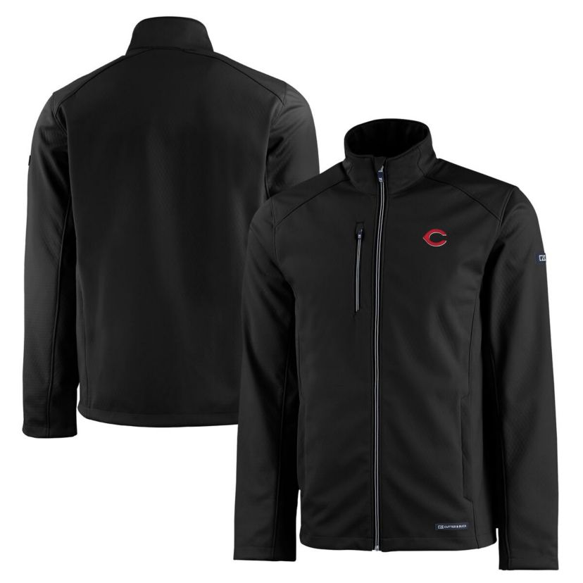 MLB Cincinnati Reds Evoke Eco Softshell Recycled Full-Zip Jacket