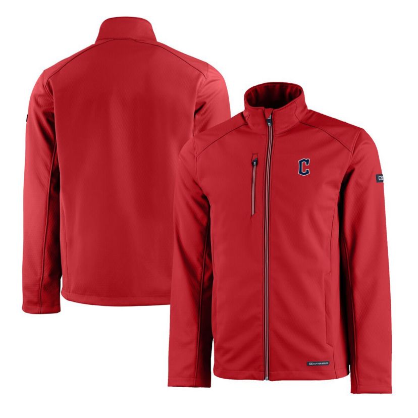 MLB Cleveland Guardians Evoke Eco Softshell Recycled Full-Zip Jacket