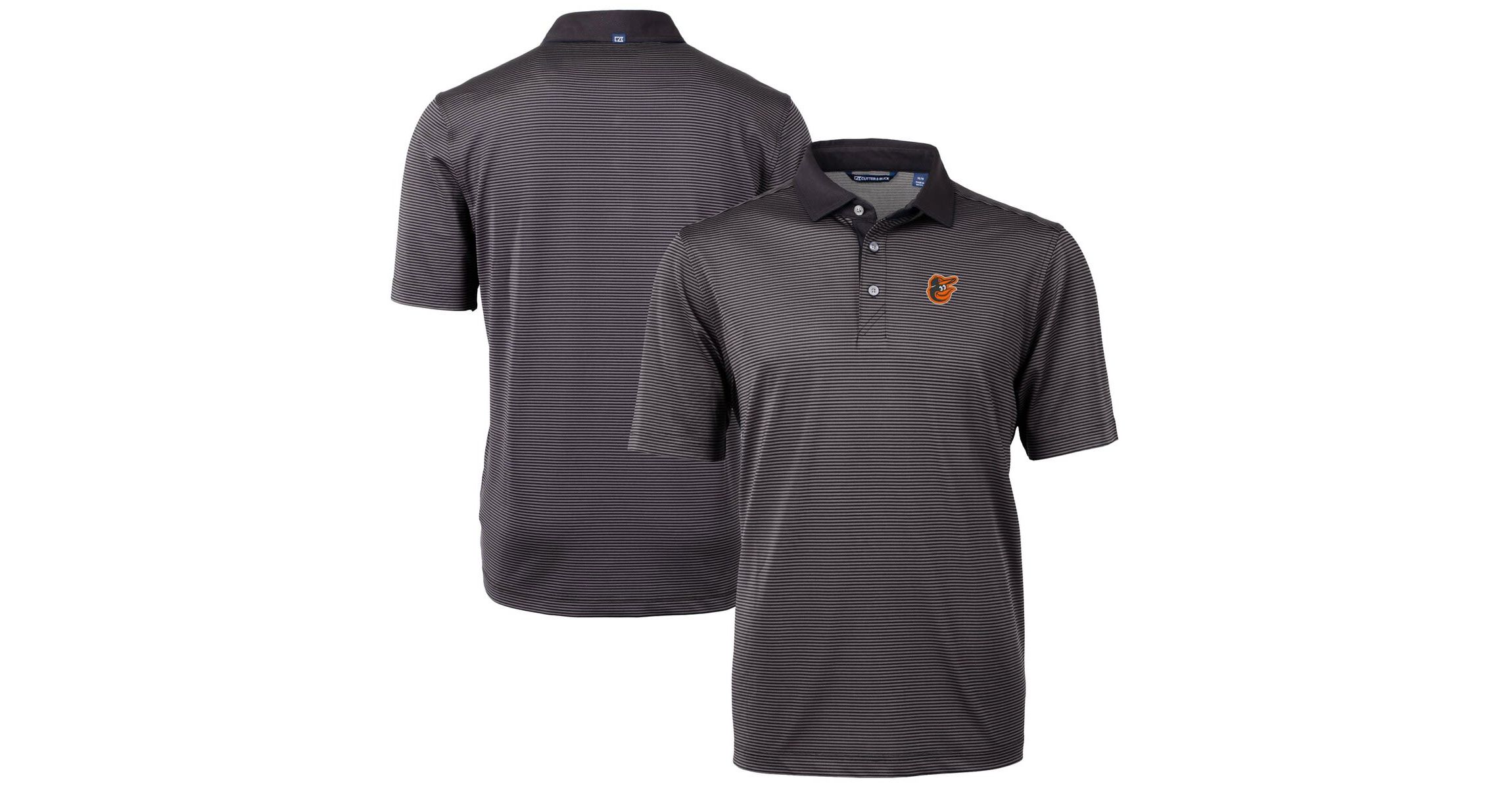 MLB Baltimore Orioles Virtue Eco Pique Micro Stripe Recycled Polo