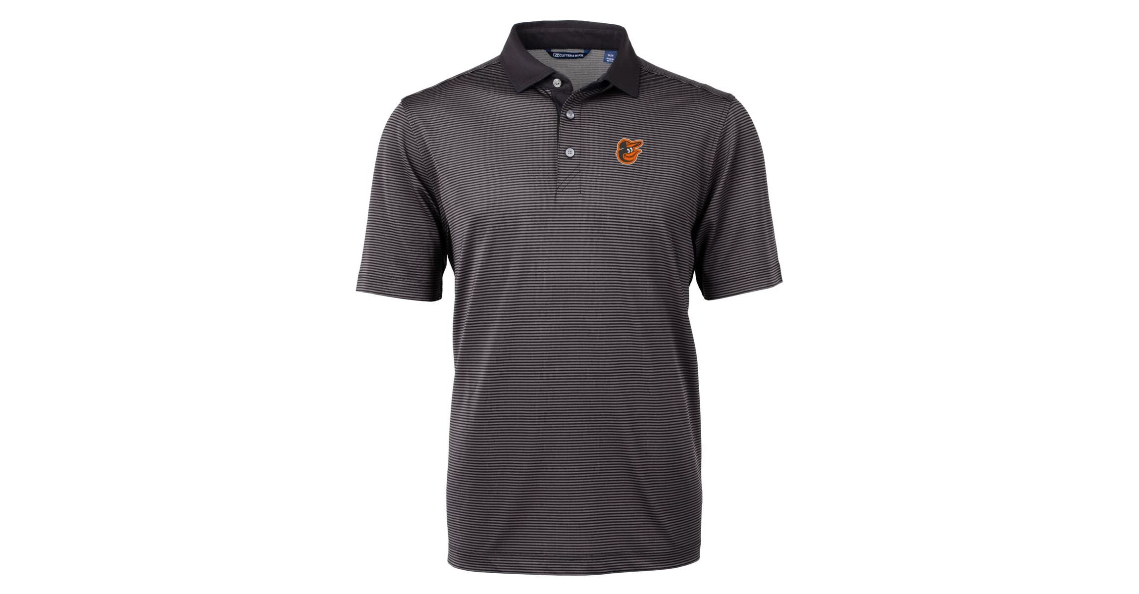 MLB Baltimore Orioles Virtue Eco Pique Micro Stripe Recycled Polo