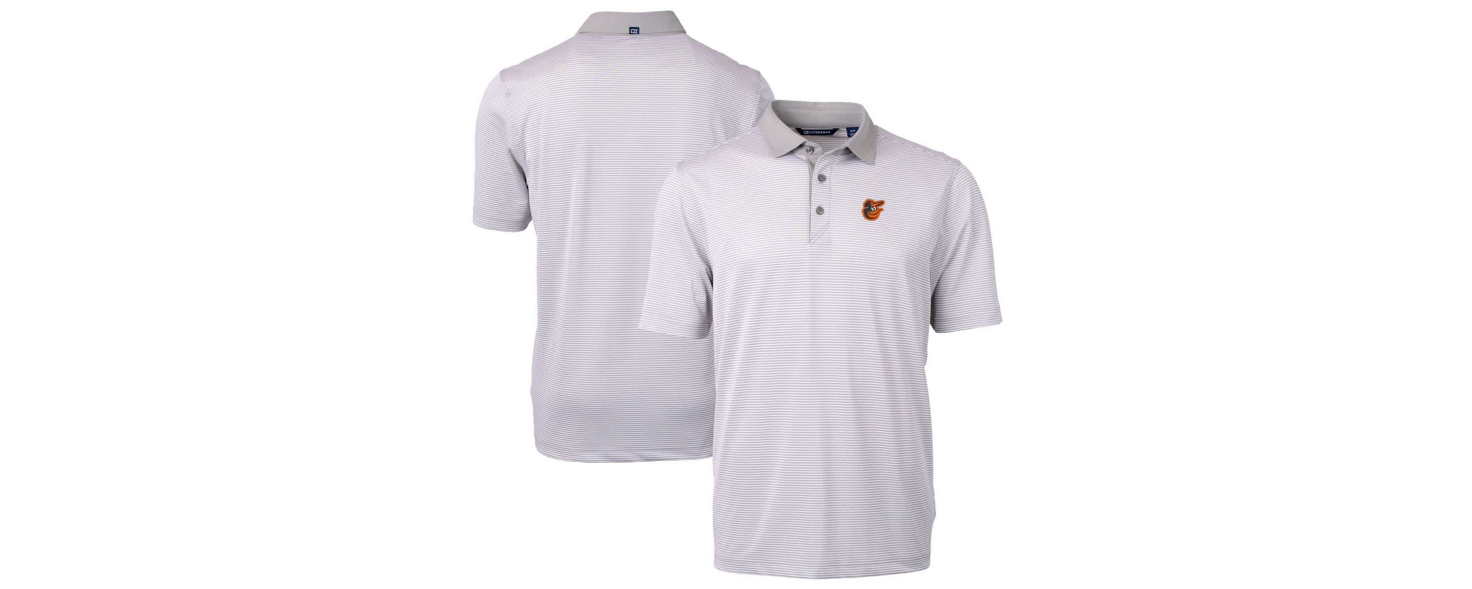 MLB Baltimore Orioles Virtue Eco Pique Micro Stripe Recycled Polo