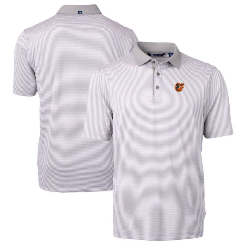 MLB Baltimore Orioles Virtue Eco Pique Micro Stripe Recycled Polo