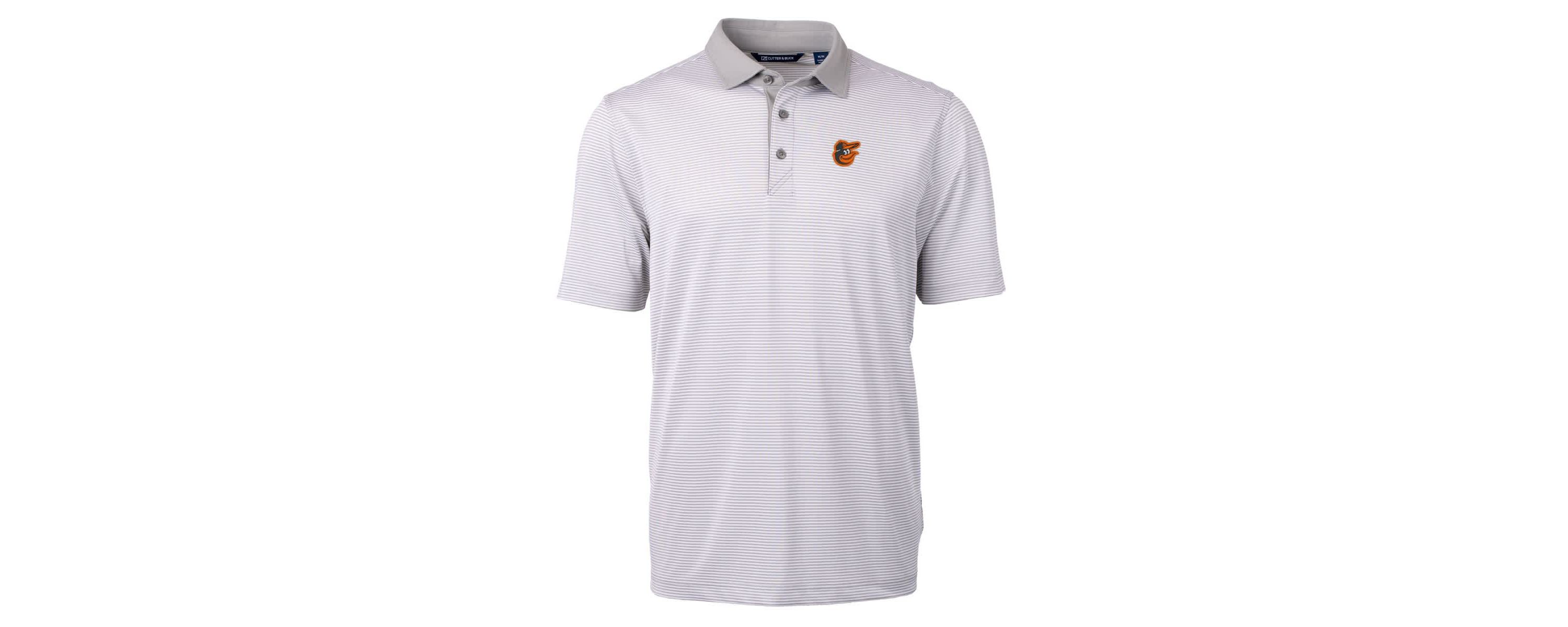 MLB Baltimore Orioles Virtue Eco Pique Micro Stripe Recycled Polo