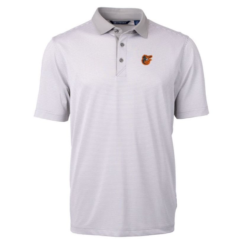 MLB Baltimore Orioles Virtue Eco Pique Micro Stripe Recycled Polo