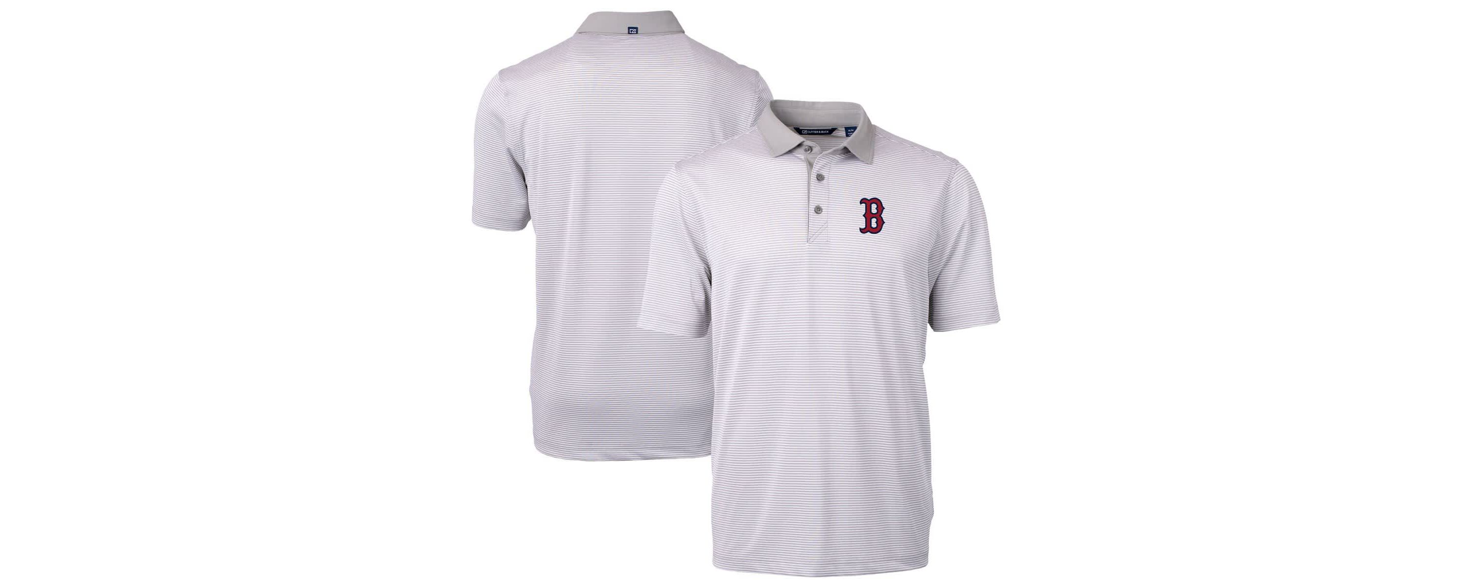 Boston Red Sox MLB Boston Sox Virtue Eco Pique Micro Stripe Recycled Polo