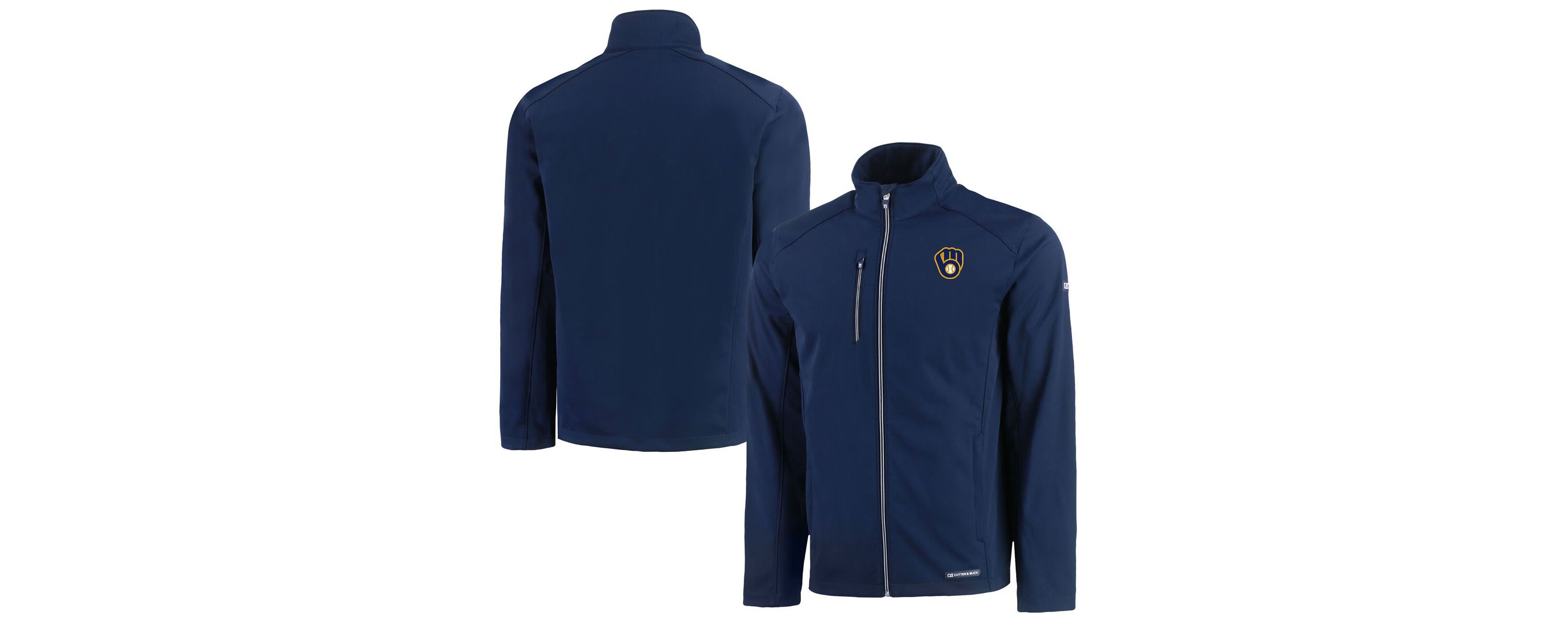 MLB Milwaukee Brewers Evoke Eco Softshell Recycled Full-Zip Jacket