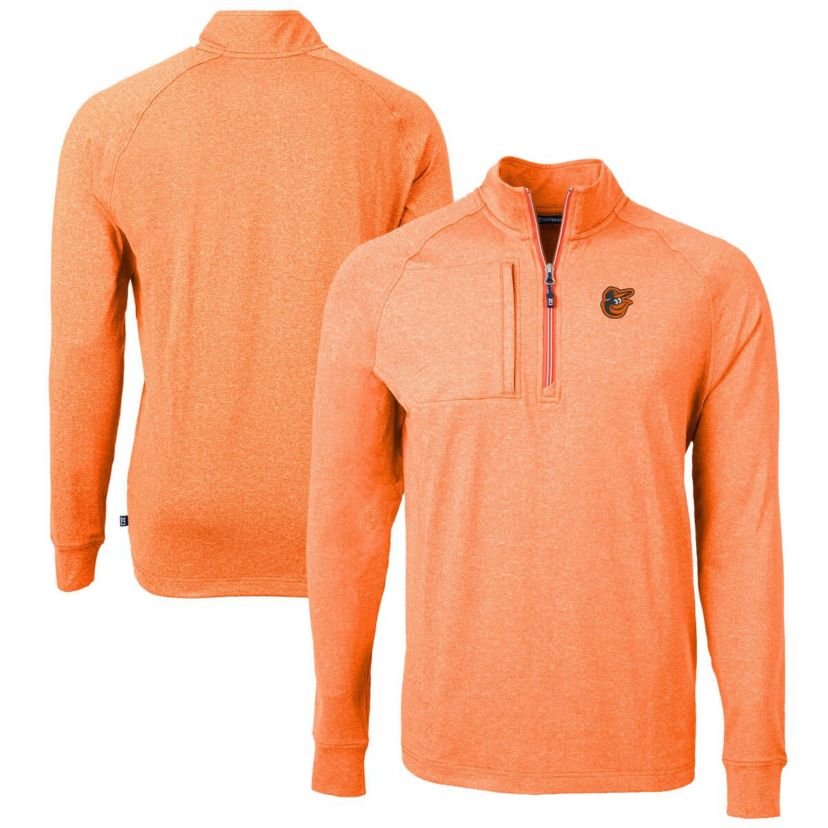 MLB Baltimore Orioles Adapt Eco Knit Stretch Recycled Quarter-Zip Pullover Top