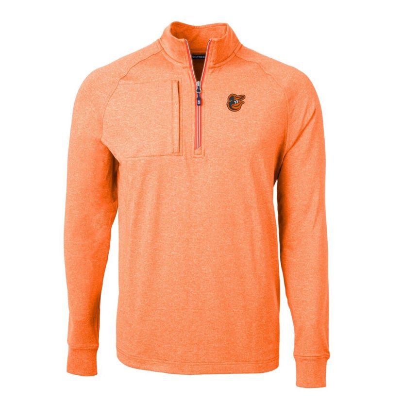 MLB Baltimore Orioles Adapt Eco Knit Stretch Recycled Quarter-Zip Pullover Top
