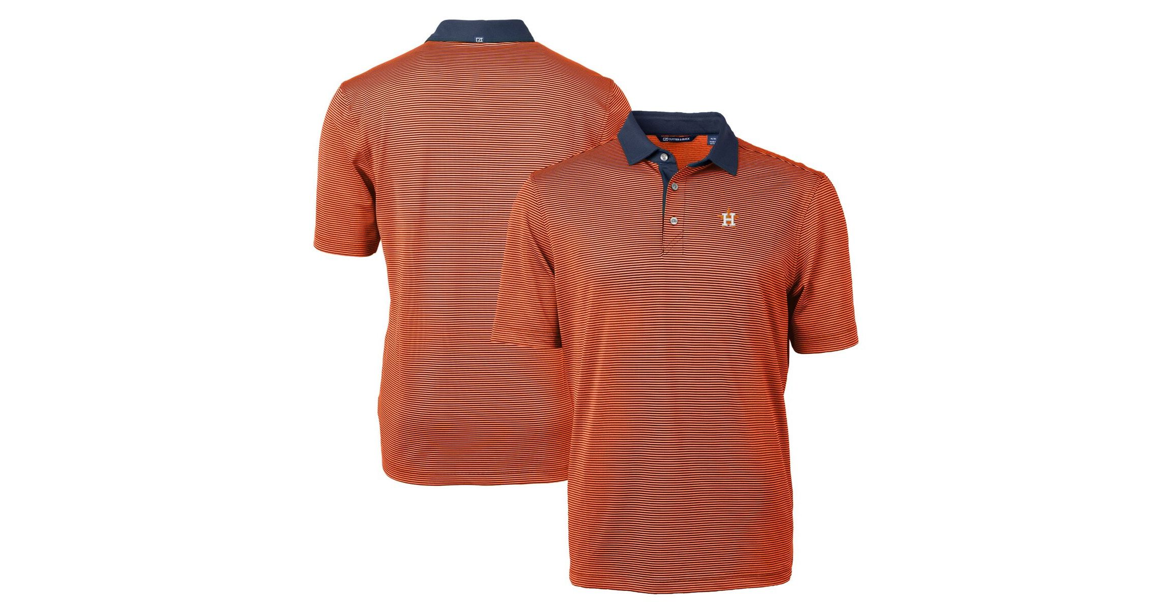 MLB Houston Astros Virtue Eco Pique Micro Stripe Recycled Polo