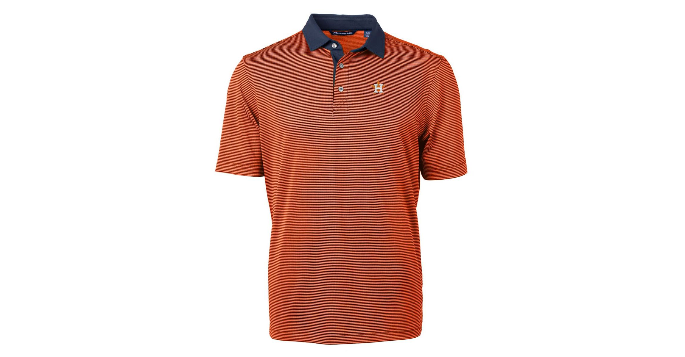 MLB Houston Astros Virtue Eco Pique Micro Stripe Recycled Polo