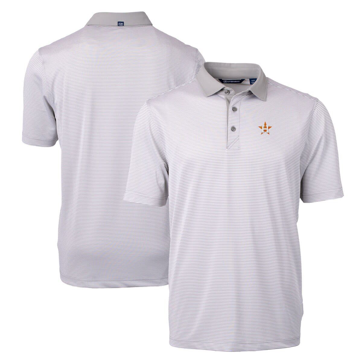 MLB Houston Astros Virtue Eco Pique Micro Stripe Recycled Polo