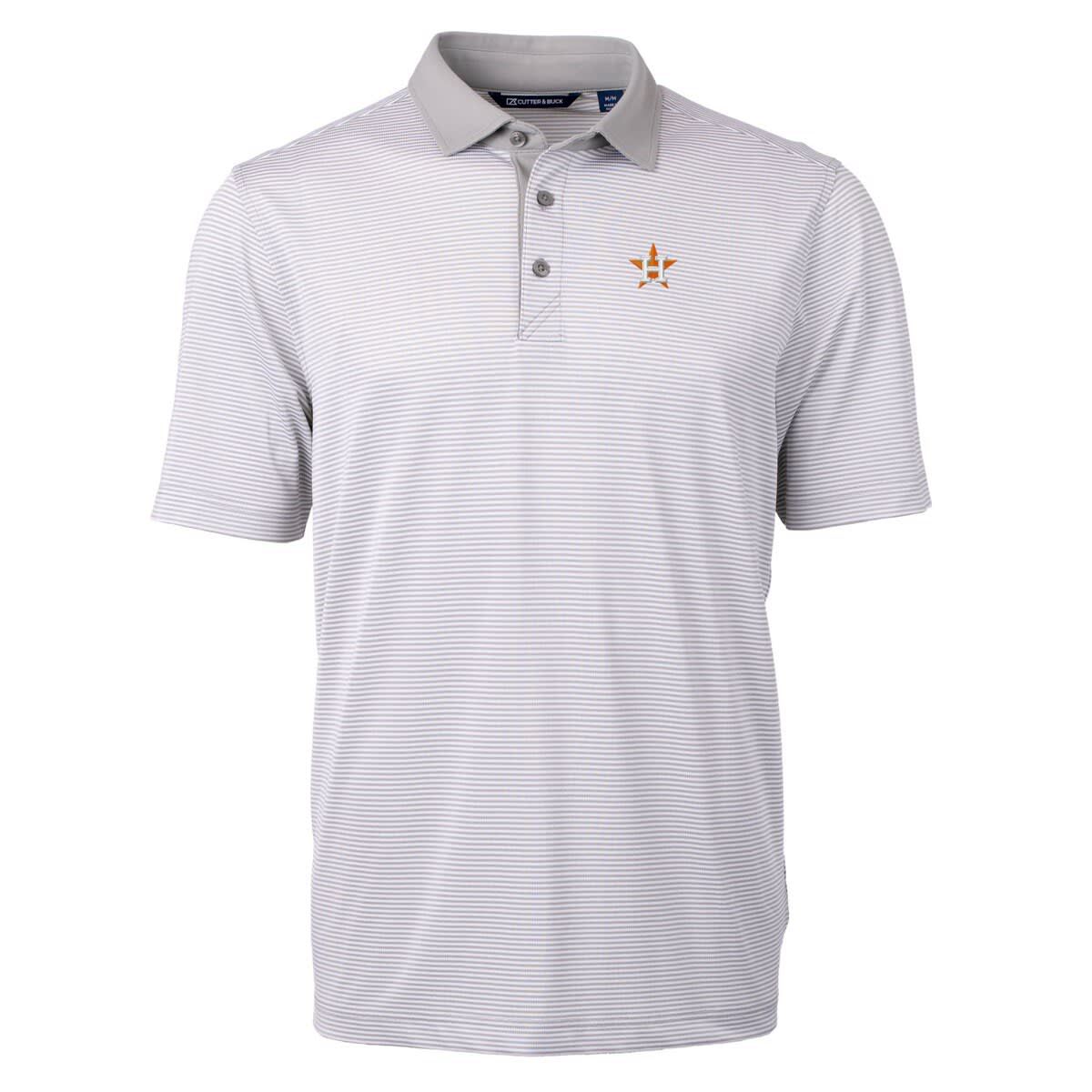 MLB Houston Astros Virtue Eco Pique Micro Stripe Recycled Polo