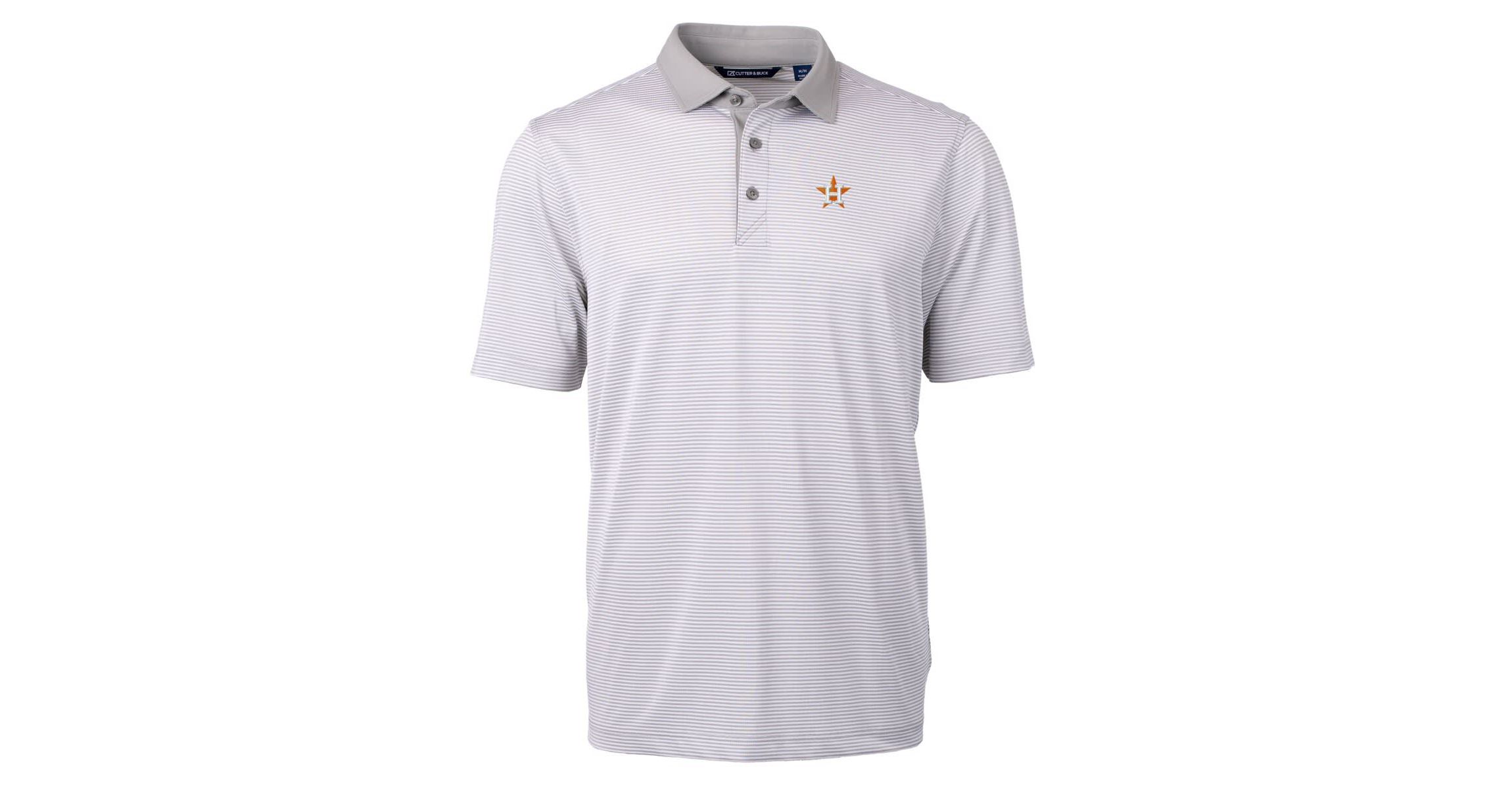 MLB Houston Astros Virtue Eco Pique Micro Stripe Recycled Polo