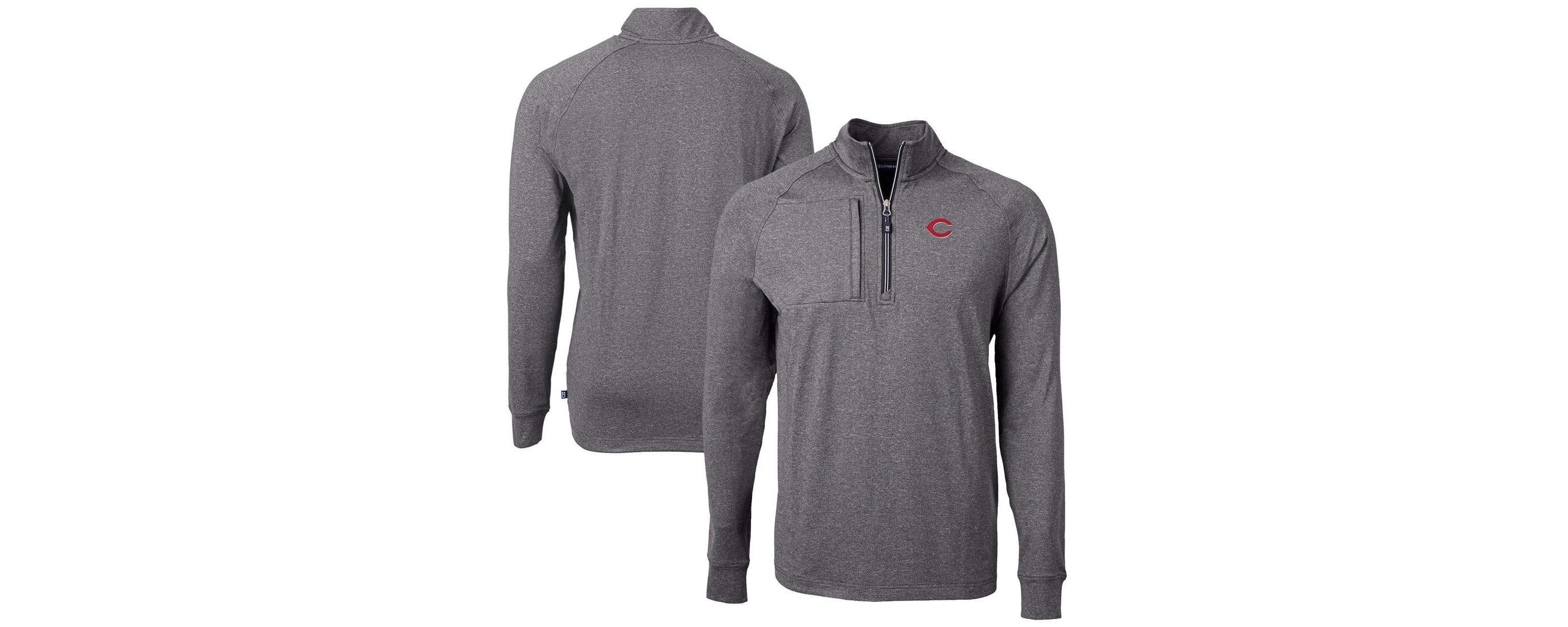 MLB Cincinnati Reds Adapt Eco Knit Stretch Recycled Quarter-Zip Pullover Top