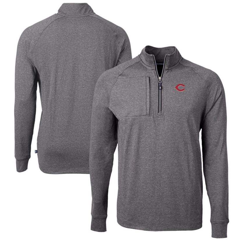 MLB Cincinnati Reds Adapt Eco Knit Stretch Recycled Quarter-Zip Pullover Top