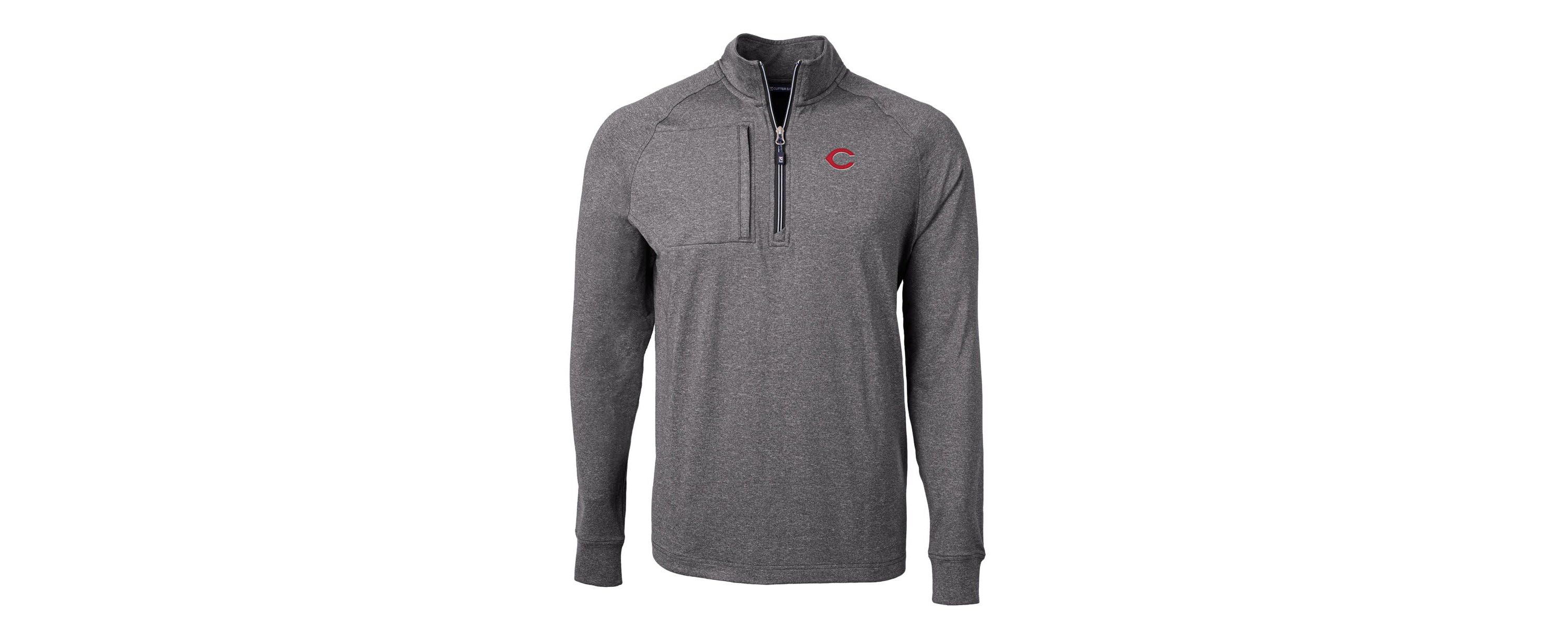 MLB Cincinnati Reds Adapt Eco Knit Stretch Recycled Quarter-Zip Pullover Top