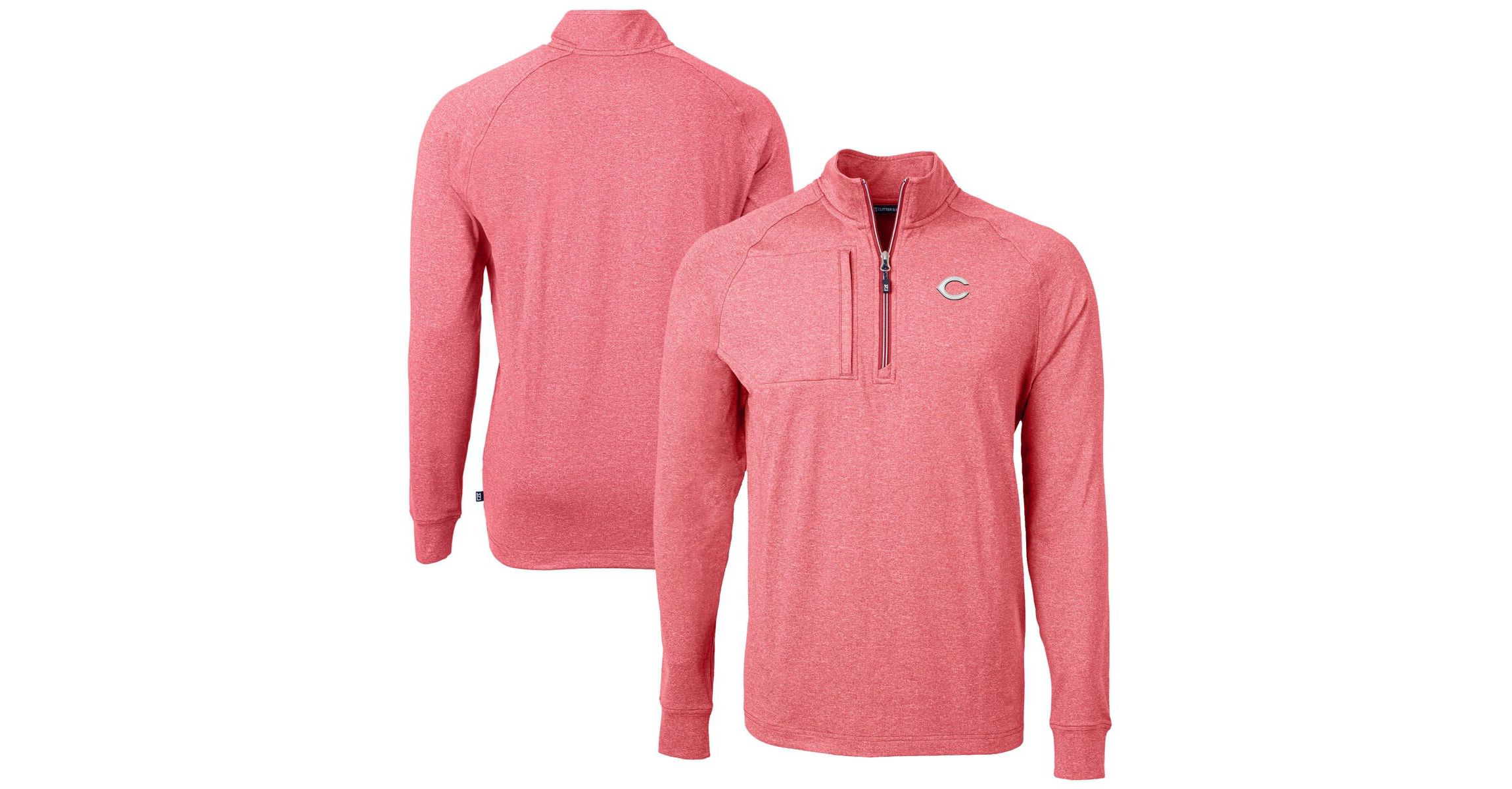 MLB Cincinnati Reds Adapt Eco Knit Stretch Recycled Quarter-Zip Pullover Top