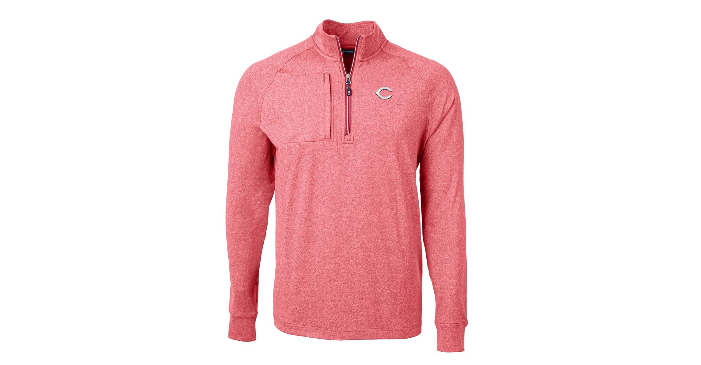 MLB Cincinnati Reds Adapt Eco Knit Stretch Recycled Quarter-Zip Pullover Top