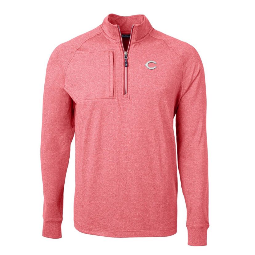 MLB Cincinnati Reds Adapt Eco Knit Stretch Recycled Quarter-Zip Pullover Top