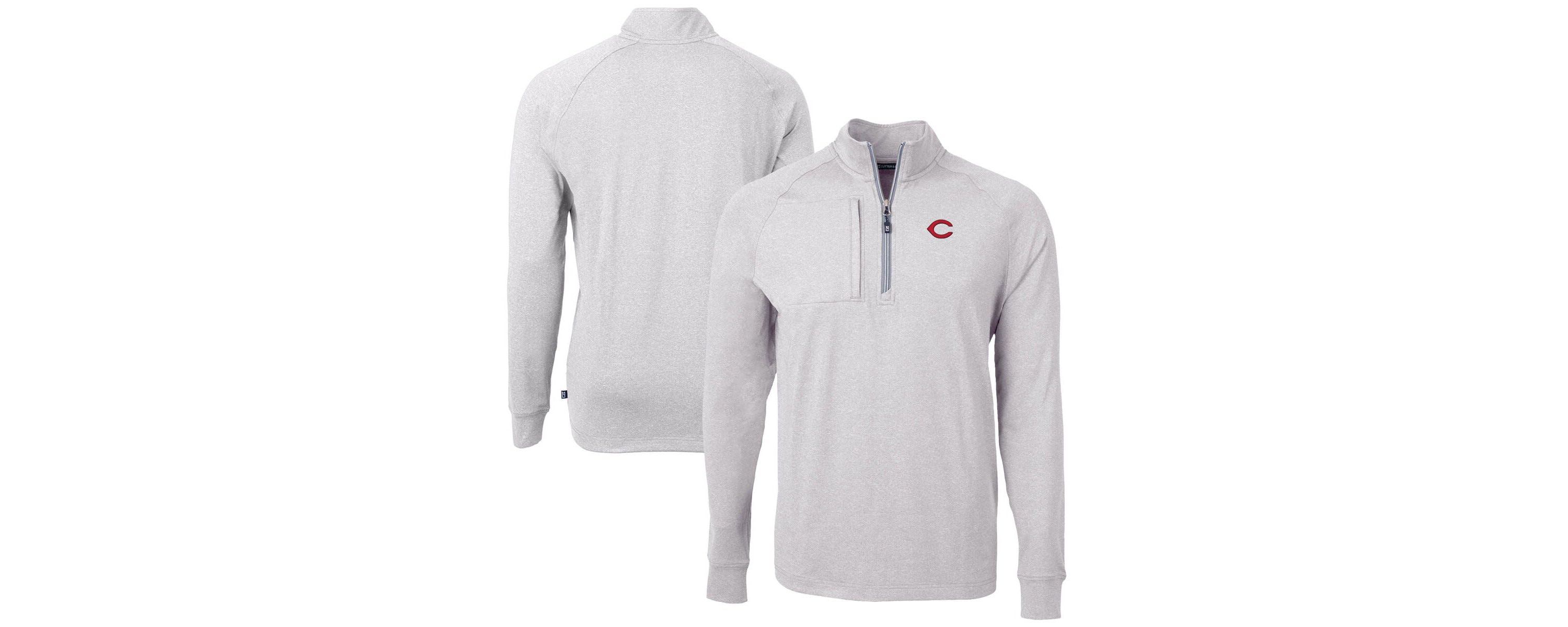 MLB Cincinnati Reds Adapt Eco Knit Stretch Recycled Quarter-Zip Pullover Top