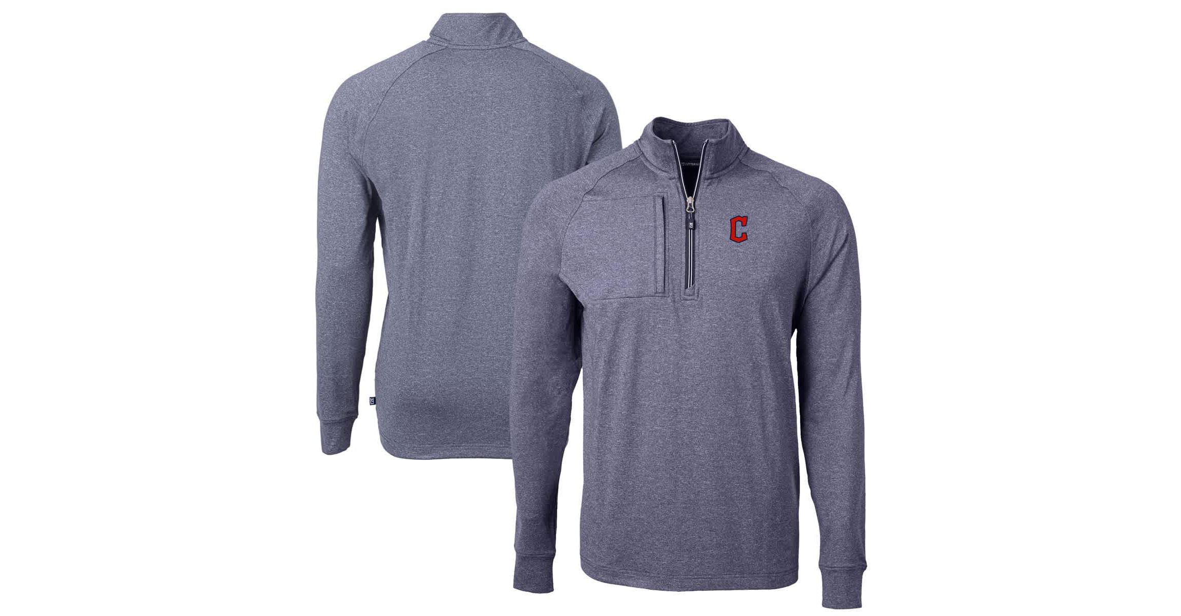MLB Cleveland Guardians Adapt Eco Knit Stretch Recycled Quarter-Zip Pullover Top
