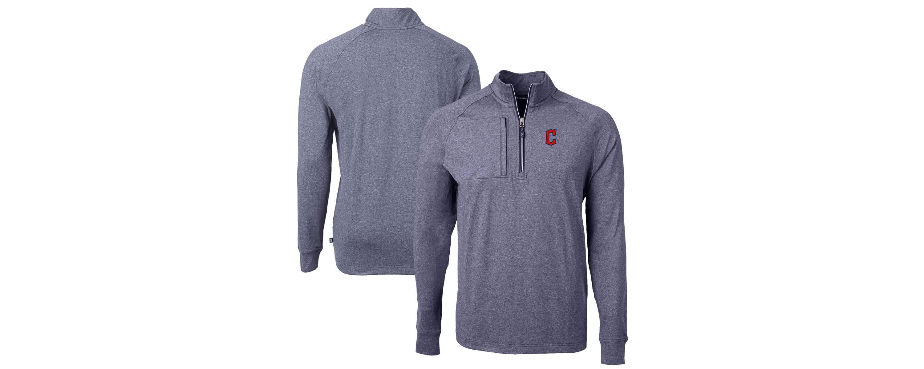 MLB Cleveland Guardians Adapt Eco Knit Stretch Recycled Quarter-Zip Pullover Top