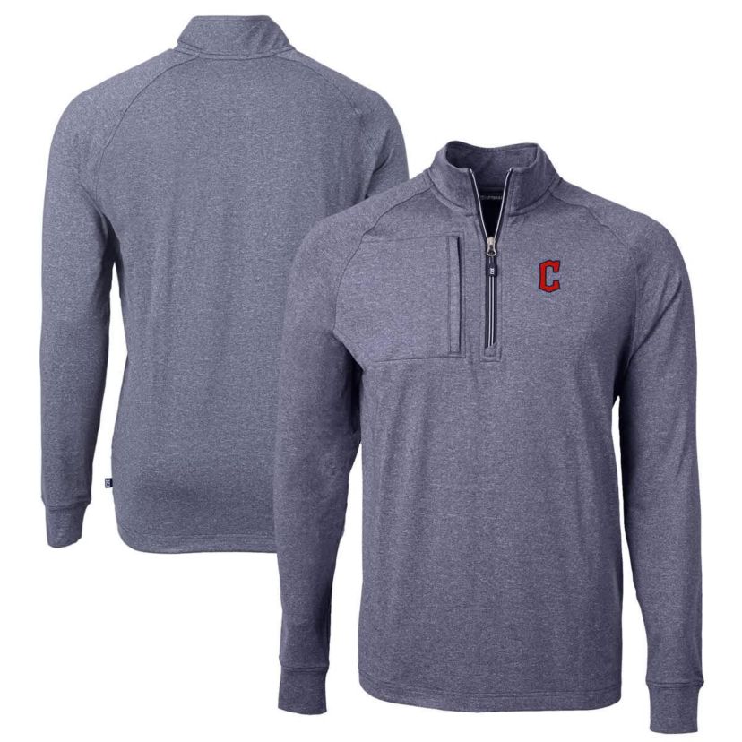 MLB Cleveland Guardians Adapt Eco Knit Stretch Recycled Quarter-Zip Pullover Top