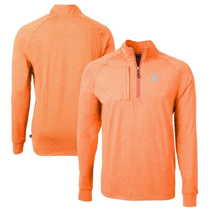MLB Detroit Tigers Adapt Eco Knit Stretch Recycled Quarter-Zip Pullover Top