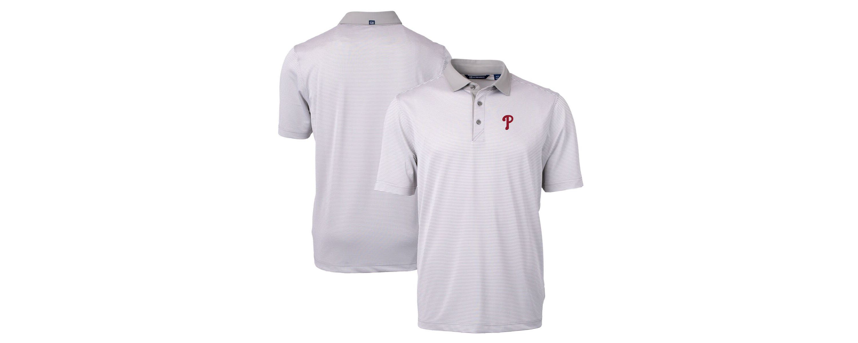 MLB Philadelphia Phillies Virtue Eco Pique Micro Stripe Recycled Polo
