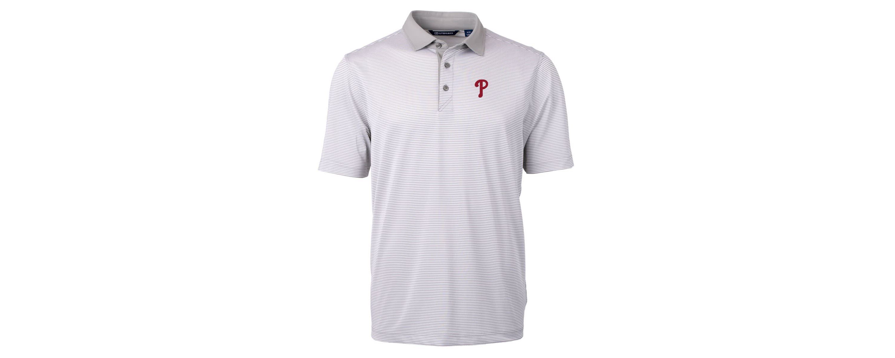 MLB Philadelphia Phillies Virtue Eco Pique Micro Stripe Recycled Polo