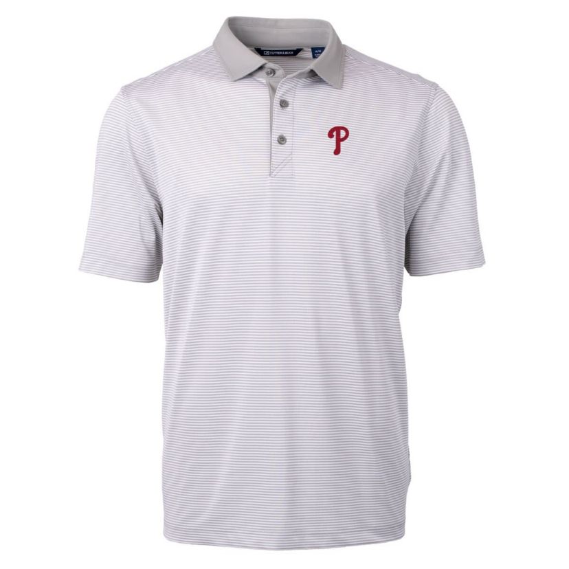 MLB Philadelphia Phillies Virtue Eco Pique Micro Stripe Recycled Polo