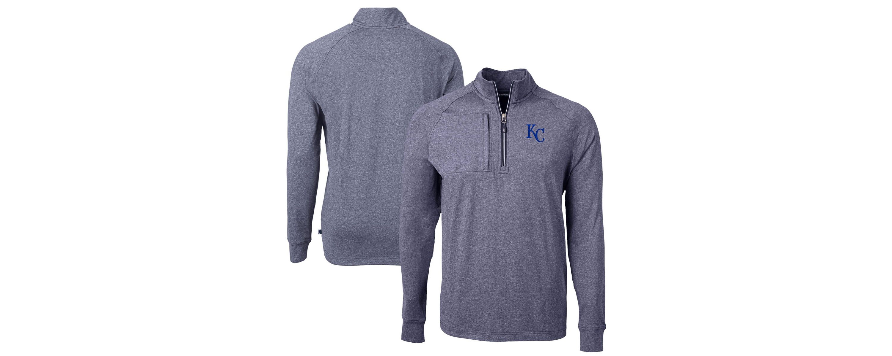 MLB Kansas City Royals Adapt Eco Knit Stretch Recycled Quarter-Zip Pullover Top