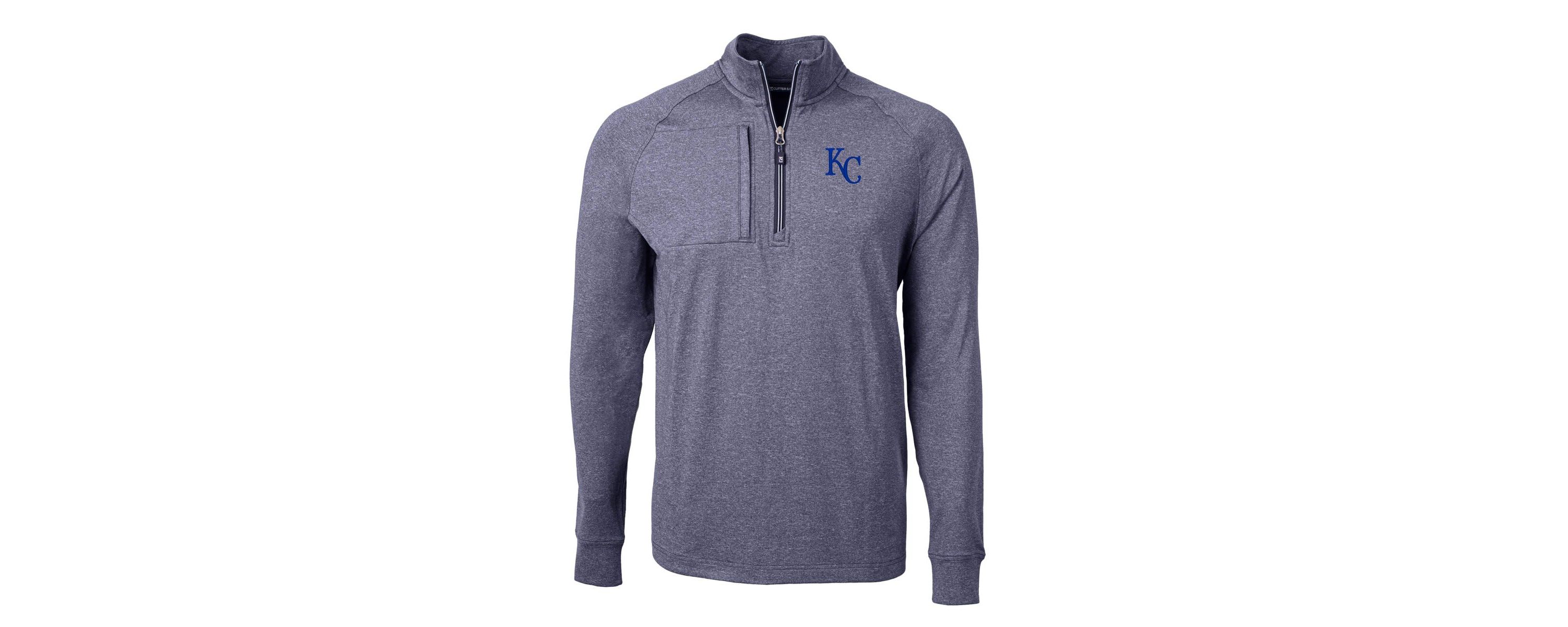 MLB Kansas City Royals Adapt Eco Knit Stretch Recycled Quarter-Zip Pullover Top