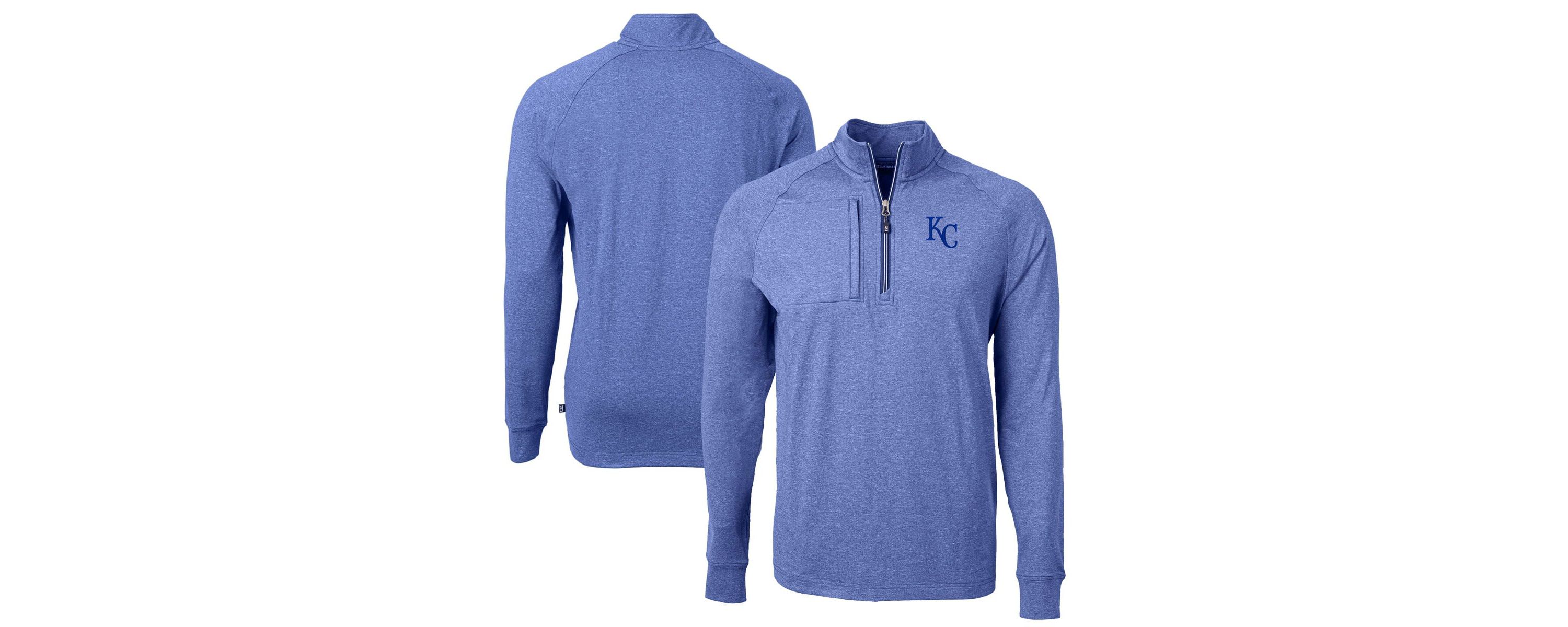 MLB Kansas City Royals Adapt Eco Knit Stretch Recycled Quarter-Zip Pullover Top