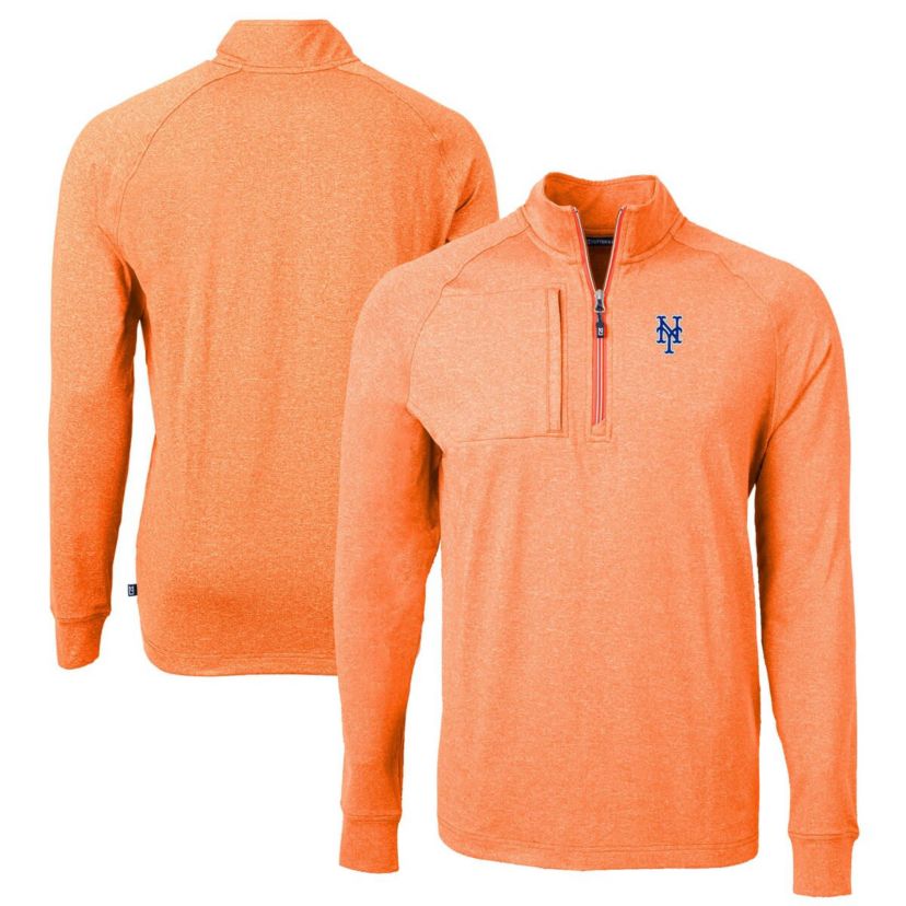 MLB New York Mets Adapt Eco Knit Stretch Recycled Quarter-Zip Pullover Top